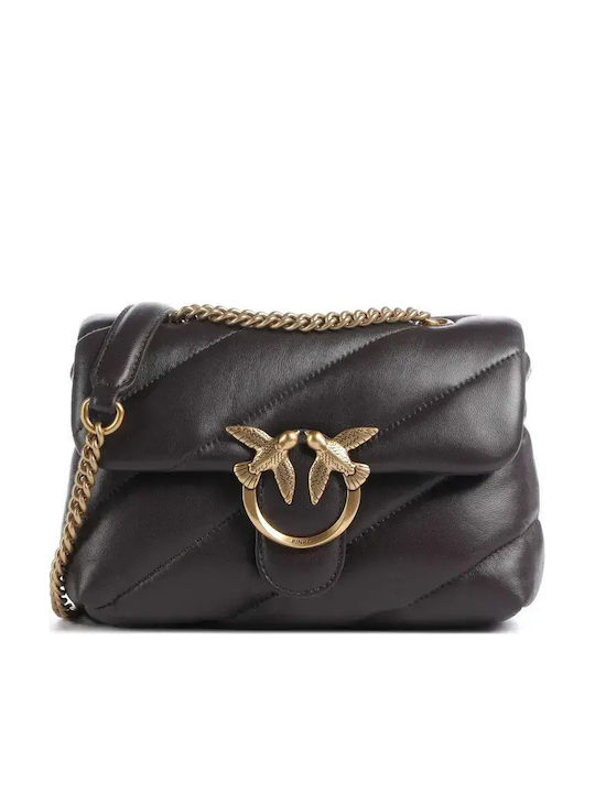 Pinko Love Puff Women's Brown Shoulder Bag
