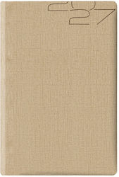 THeofylaktos Daily Diary 2027 Beige 11x16.5 cm