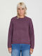 Wedmonder Women's Long Sleeve Wool Sweater Orchid Purple