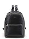 Leather Women's Backpack / Handbag Black