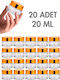 SteweHome Goldene Reisefläschchen 6 Stück