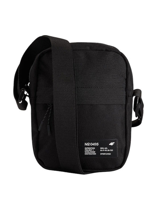 4F Men's Shoulder / Crossbody Bag Black