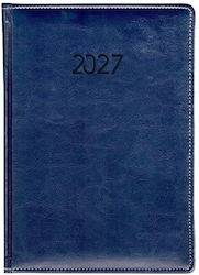 Ydrogeios Daily Planner B6 2027 Blue 12x17 cm