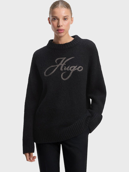 Hugo Sloguinny Women's Wool Sweater Black