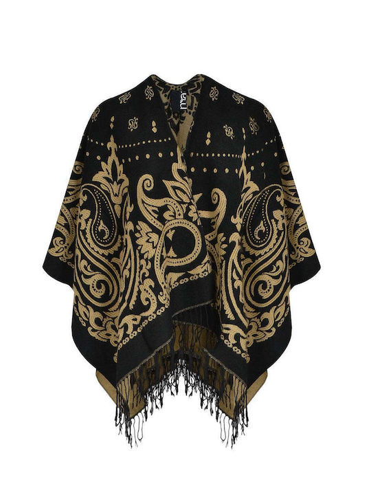 Mat Fashion Дамско Пончо Жълто