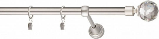 Rodeco Galerie Metalică Italia Simplă Φ19mm 120cm Matte Chrome