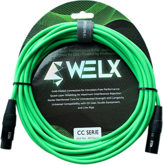 Welx Cablu XLR tată - XLR mamă Negru 3 m CC-SERIE-3M