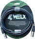 Welx Cablu XLR tată - XLR mamă Negru 3m CC-SERIE-3M(negru)