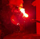 Rote Handfackel, farbig