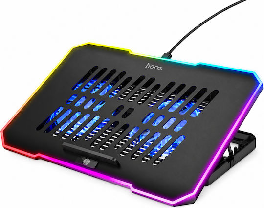 Hoco Cooling Pad για Laptop έως 17" με 2 Ανεμιστήρες και Φωτισμό DH19
