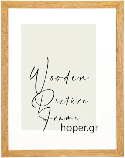 Wooden Wall Photo Frame with Yellow Frame K85/18