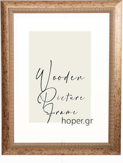 Wand Fotorahmen Hölzernes mit Goldenem Rahmen