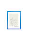 Wooden Wall Photo Frame with Light Blue Frame K85/36