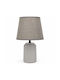 Ankor Ceramic Table Lamp with Grey Shade