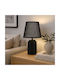 Ankor Ceramic Table Lamp with Black Shade