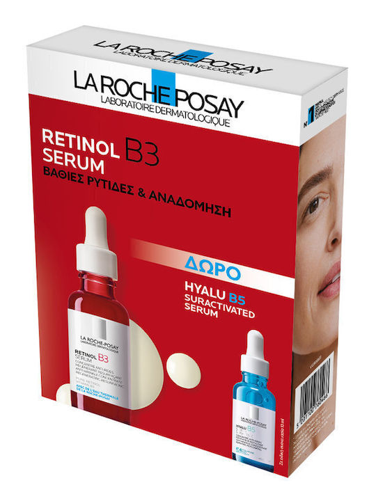 La Roche Posay La Roche-Posay Retinol B3 Serum Set de Îngrijire Anti-îmbătrânire cu Suractivated Hyalu B5 Serum Cadou 2 Bucăți