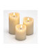 Koopman Decorative Candle Light 3 pcs