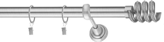 Rodeco Bară Metalică Pentru Perdele Argentina Simplă Φ28mm 120cm Matte Chrome