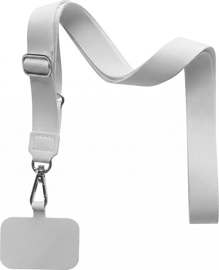 Zanaé Universal Smartphone Crossbody Lanyard Strap Metal Carabiner Grey
