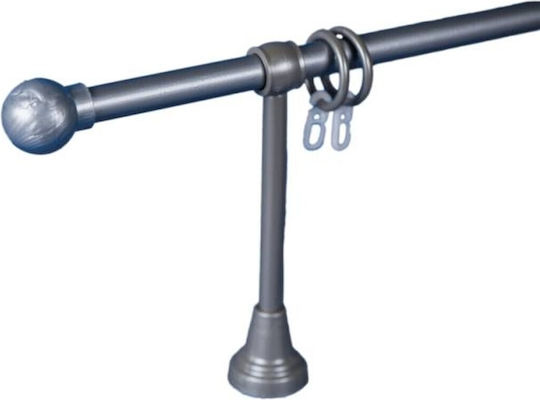 Rodeco Bară Simplă pentru Perdea din Plastic Φ16 mm 140 cm Matte Chrome