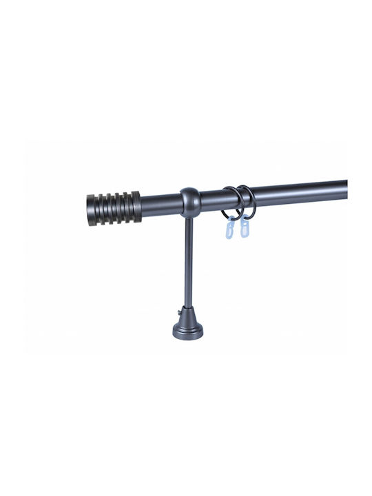 Rodeco Galerie Metalică Simplă Ø25 mm 120 cm Cr...