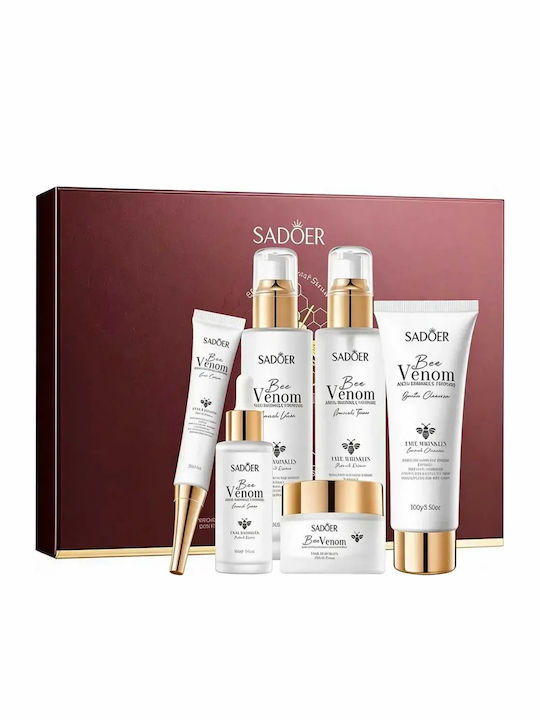 Set cu Venin de Albine pentru Hidratare și Curățare Facială, 6 Piese, 6 Bucăți