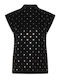 Mllfuxia Women's Sleeveless Black Blouse