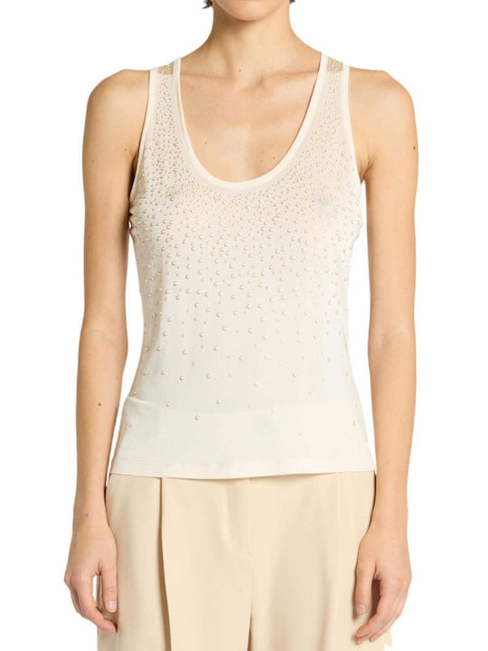 Mlspinetabling1 Women's Sleeveless Blouse Ecru