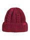 Oh Mega Beanie Women's Knit Beanie in Burgundy