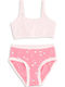 Cotonella Set Kinder-Bustiers Rosa