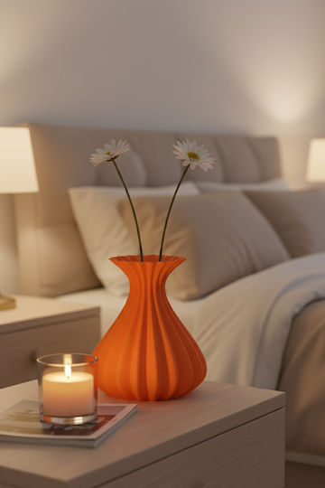 SteweHome Vază Decorativă Portocalie