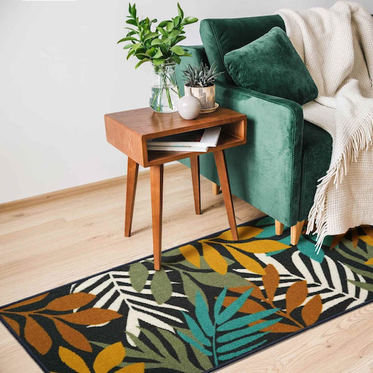 L-c Phily Non-Slip Rectangular Rug Green 50x120cm