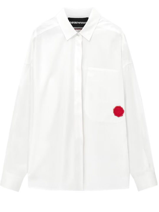 Long Sleeve Women's Shirt Optical White