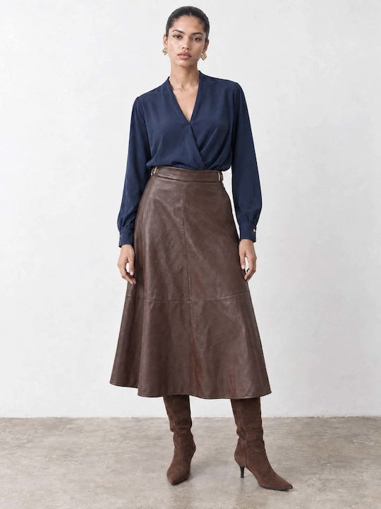 Bill Cost Midi-Cloche-Rock Braun