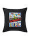 My Day Grinch Black Sofa Pillow 100% Cotton Filling Included 50x50cm
