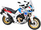 Honda Africa Twin Adventure Motorcycle 1/18 Bburago