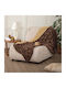 Nima Pelt Σετ Κουβέρτα Fleece Μονή 150x190εκ. Brown-black