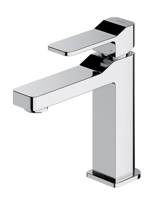 Omnires Slide Mixing Sink Faucet Silver