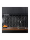 3D Wall Panels Plastic Self-Adhesive Black 30.5x25cm