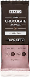 BeKeto Σοκολάτα Υγείας Vegan με 100% Κακάο Χωρίς Ζάχαρη 80gr