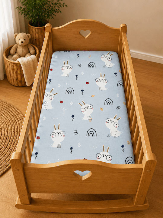 Bunny Bebe Babywiegenlaken aus Baumwolle Hase H...