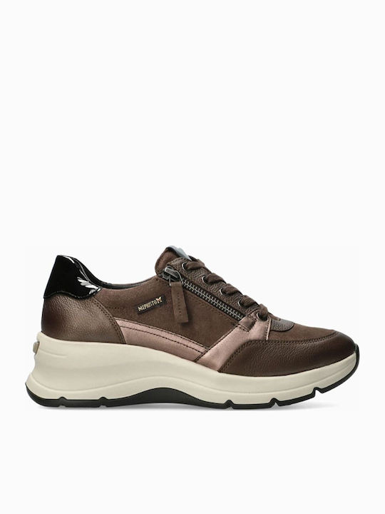 Mephisto Γυναικεία Ανατομικά Sneakers Μπρονζέ