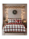 Nima Hartford Super-Double Bed Sheet Set 220x260cm Green-Red (4 pcs)