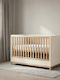 Casababy Zoom Crib Beige with Mattress