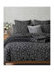 Olia Home Einzelbettwäsche-Set 170x260 cm Schwarz (3 Stück)