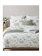 Olia Home Единичен Комплект Чаршафи 170x260 см Dusty Green (3 бр.)
