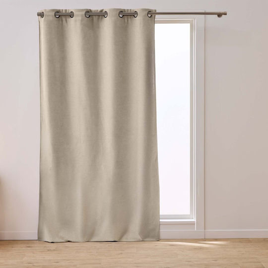 Κουρτίνα με Τρουκς L-c Spleen Sand 140x260εκ.