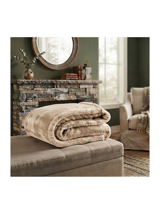 To megalo pazari Sherpa Blanket Semi-Double 190...