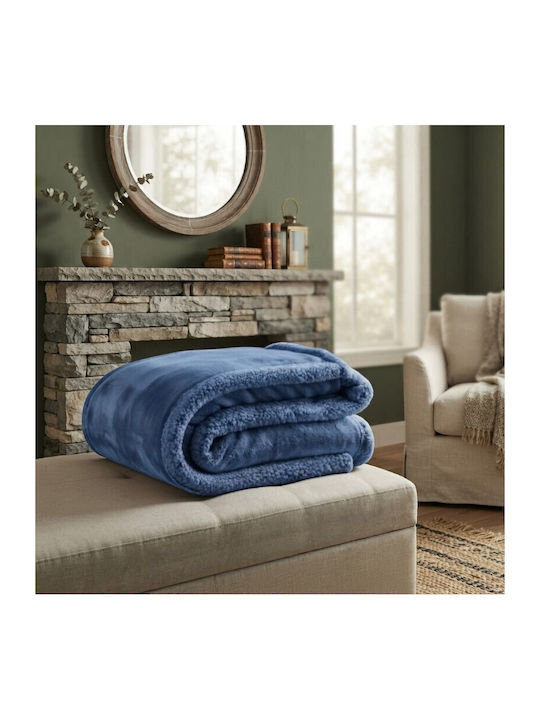 To megalo pazari Sherpa Semi-Double Blanket 190...