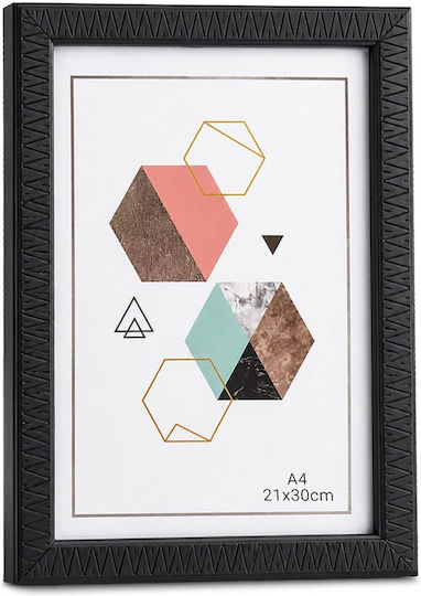 Plastic Photo Frame with Black Frame